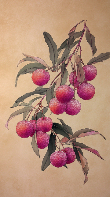 枝头上的红艳果实