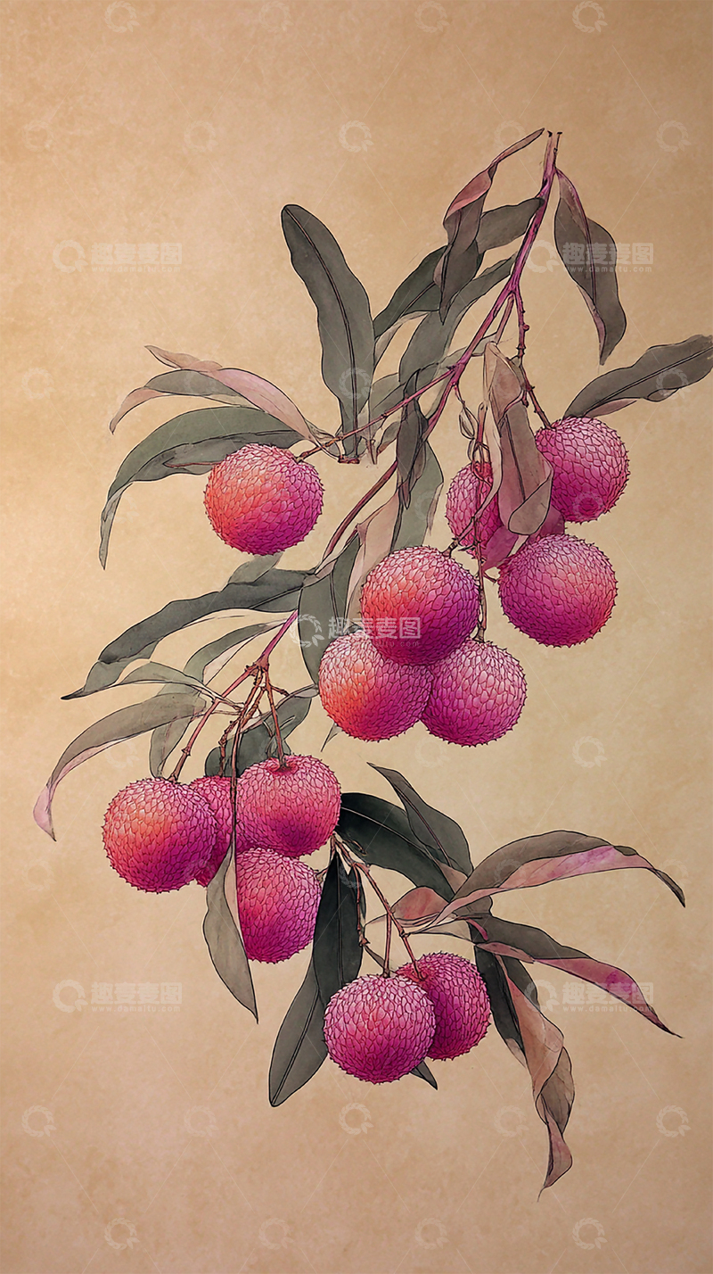 高清大图下载【趣麦麦图】枝头上的红艳果实