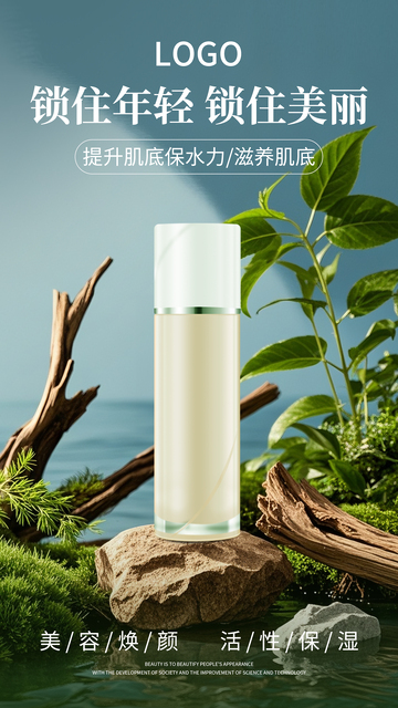 护肤品简约海报1