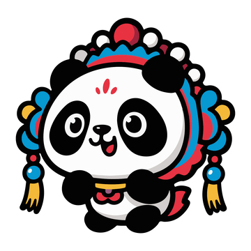 可爱京剧熊猫6