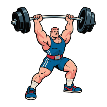 举重的运动员