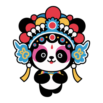 可爱京剧熊猫4