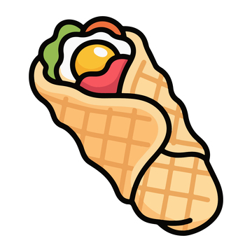 儿童简笔画煎饼果子