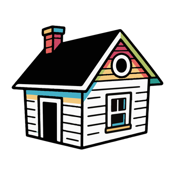 儿童简笔画小木屋