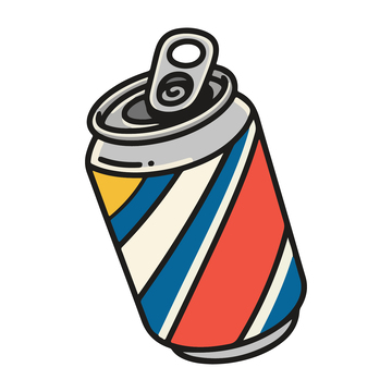 儿童简笔画易拉罐