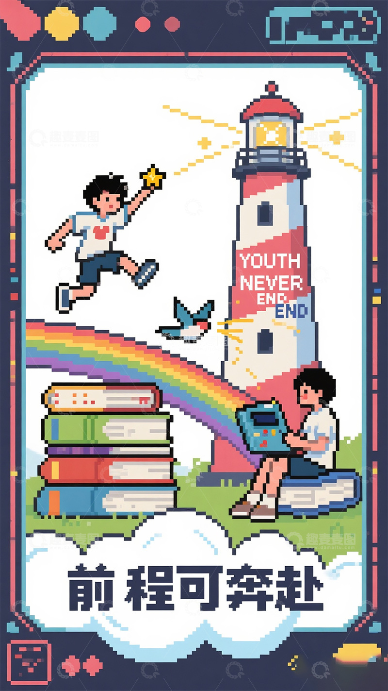 像素风毕业季宣传海报2