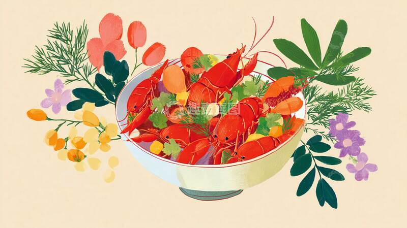 高清大图下载【趣麦麦图】口味虾  湖南 香辣