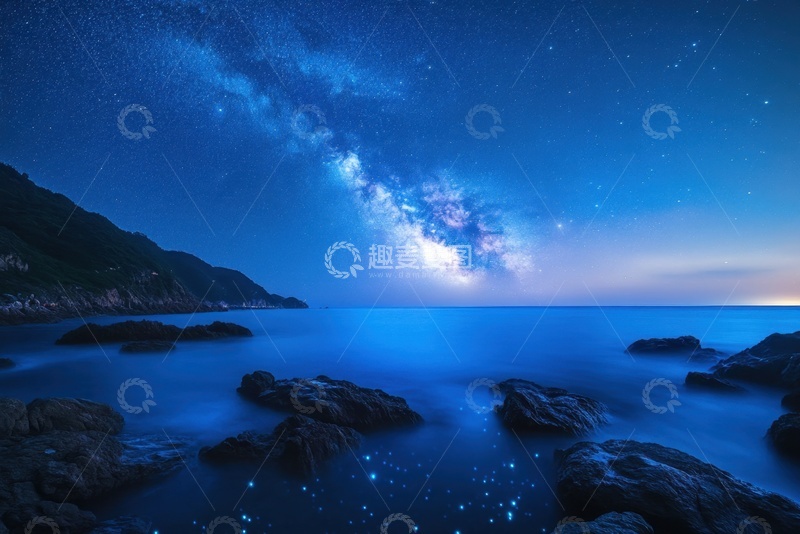 高清大图下载【趣麦麦图】星空自然星河风景