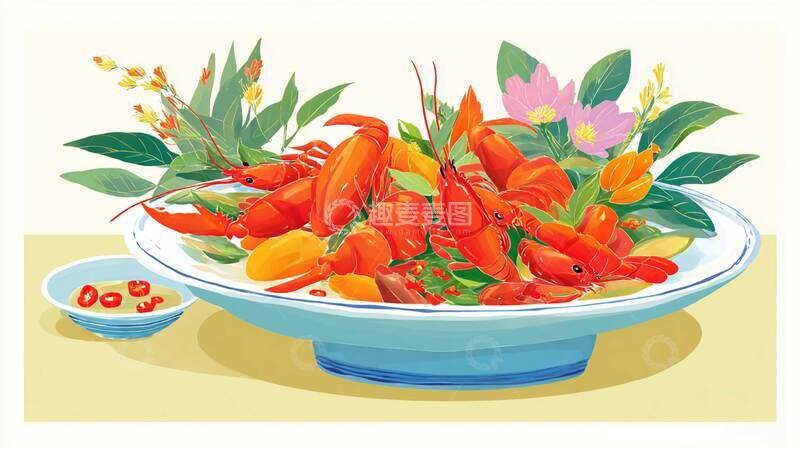 高清大图下载【趣麦麦图】口味虾  麻辣  爆炒