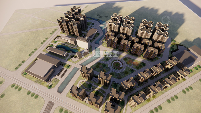 高清大图下载【趣麦麦图】小区彩平图图片7