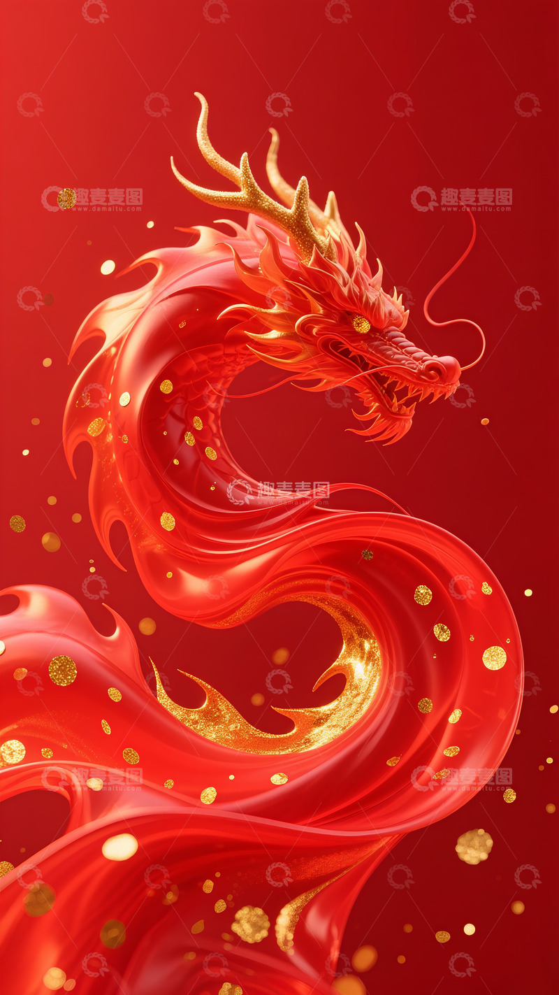 中秋国庆除夕春节喜庆鎏金粒子红金纹理背景3