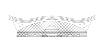 成都环球中心建筑线稿地标景点建筑物