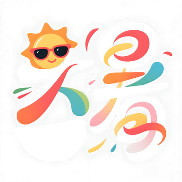 大暑节气标题艺术字