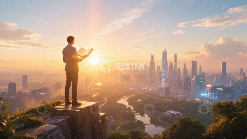 高清大图下载【趣麦麦图】拥抱自然的旅者1