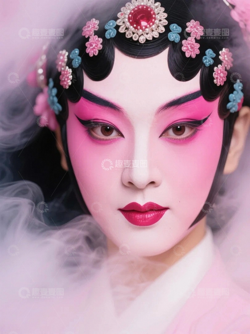 高清大图下载【趣麦麦图】京剧旦角妆容人物7