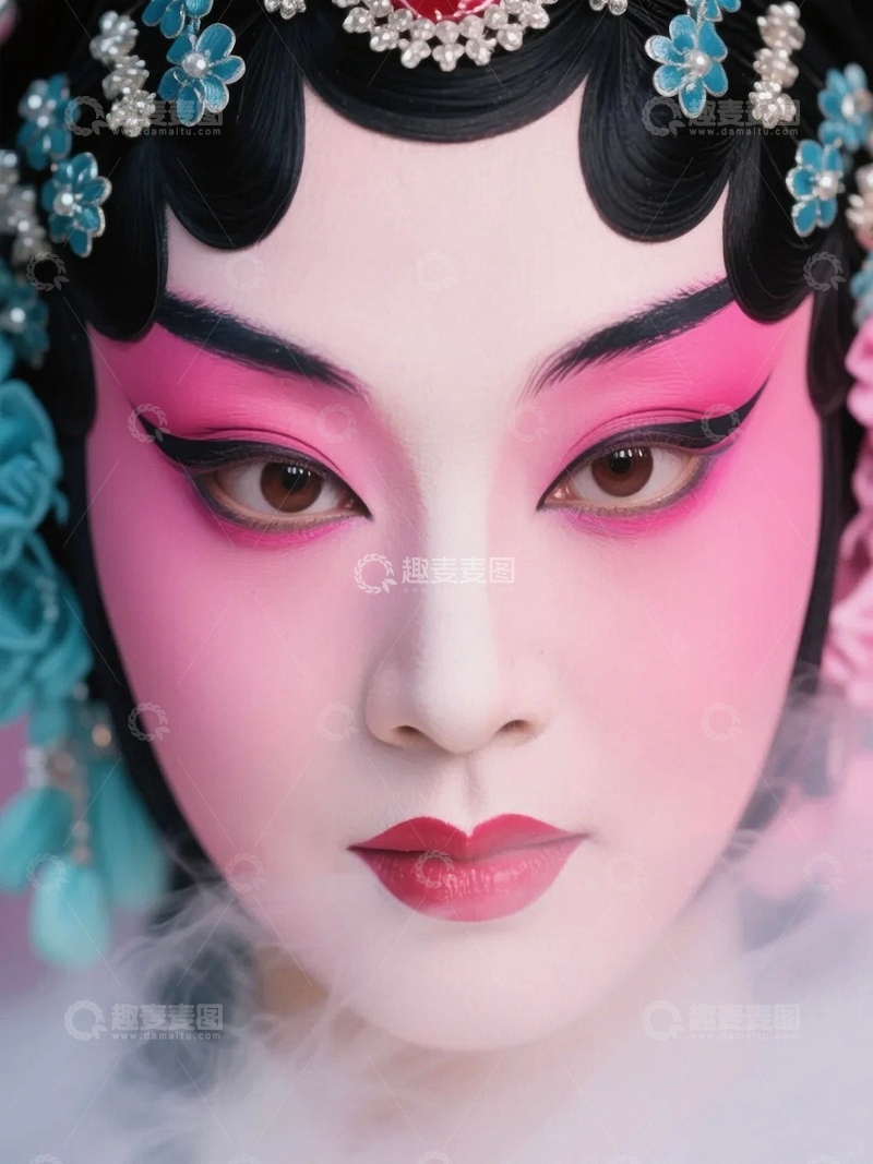 高清大图下载【趣麦麦图】京剧旦角妆容人物3