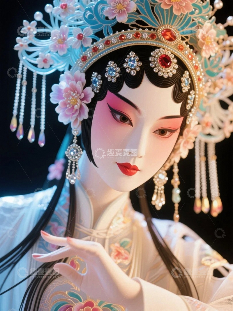 高清大图下载【趣麦麦图】中国戏曲京剧旦角人物5