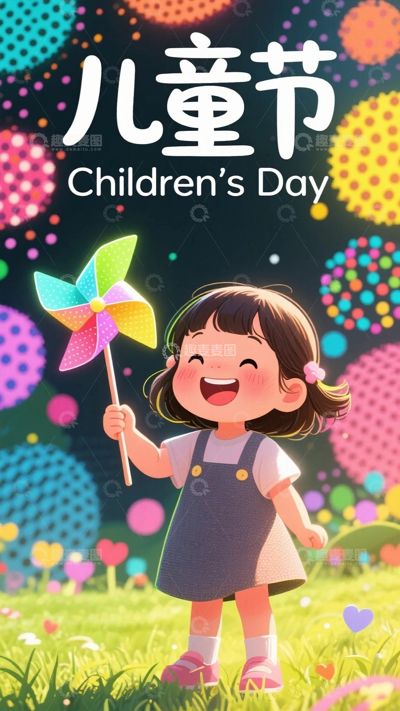 高清大图下载【趣麦麦图】六一儿童节宣传海报4