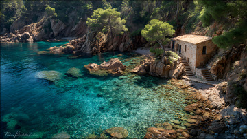 海边的石屋风景2