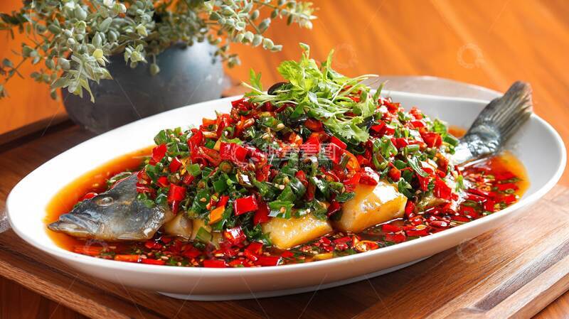 高清大图下载【趣麦麦图】剁椒鱼头  2