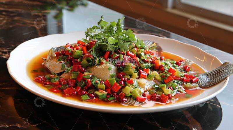 高清大图下载【趣麦麦图】剁椒鱼头  1