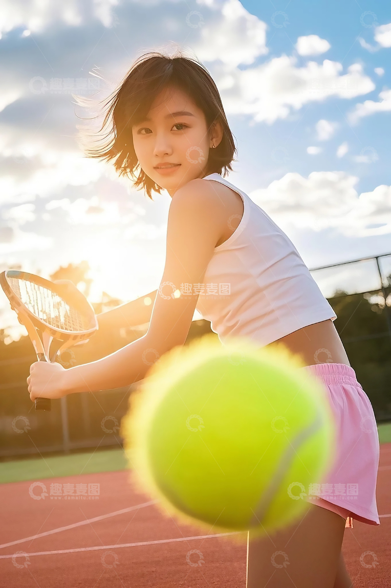 高清大图下载【趣麦麦图】青少年网球运动4