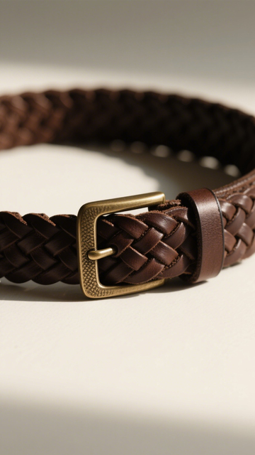 复古百搭编织皮带