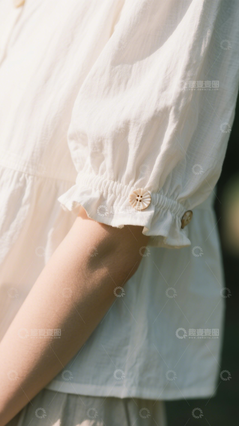 高清大图下载【趣麦麦图】清新甜美泡泡袖上衣2