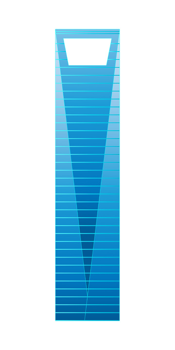 上海环球金融中心大厦建筑线稿地标景点