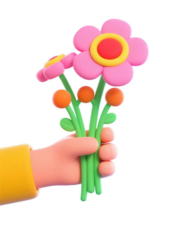 3D立体收拿花朵