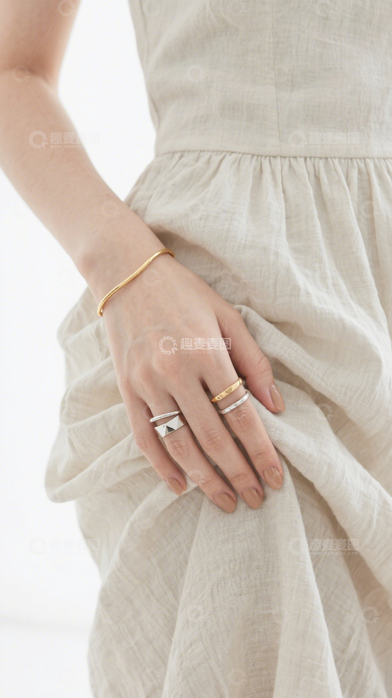 高清大图下载【趣麦麦图】时尚个性几何戒指3