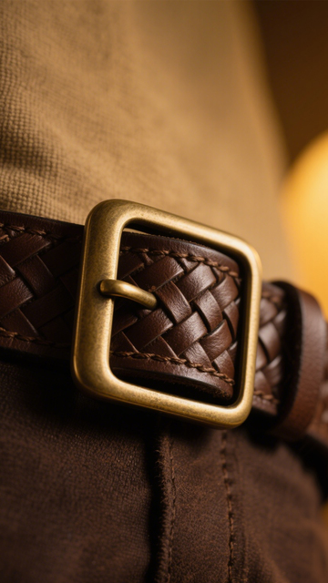 复古百搭编织皮带2