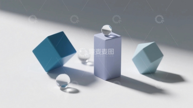 高清大图下载【趣麦麦图】放在台面上的几何静物4