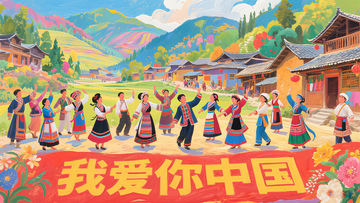 我爱你中国民族团结