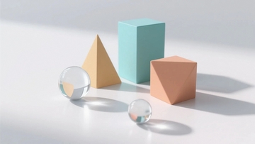 放在台面上的几何静物3