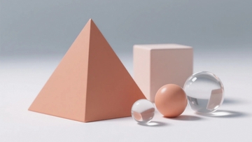 放在台面上的几何静物6