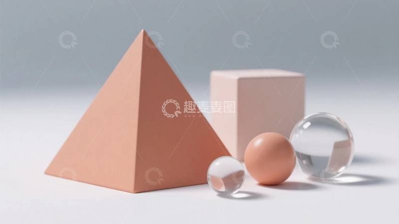 高清大图下载【趣麦麦图】放在台面上的几何静物6