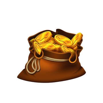 彩绘卡通麻袋布袋储物袋袋子金币硬币