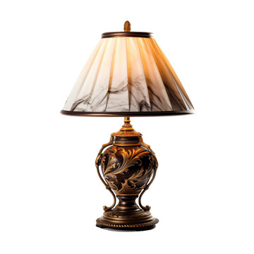 一个古董台灯家具