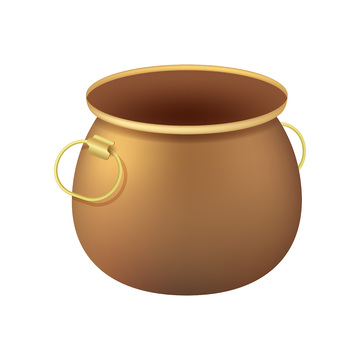 彩绘卡通铁锅煮锅厨具瓮