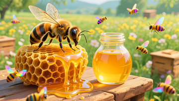 新疆蜂蜜蜂王浆 1