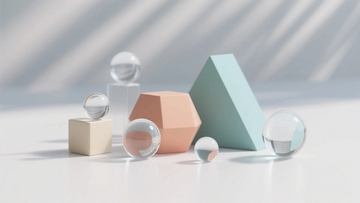 放在台面上的几何静物7