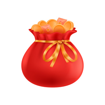 彩绘卡通福袋钱袋布袋储物袋袋子