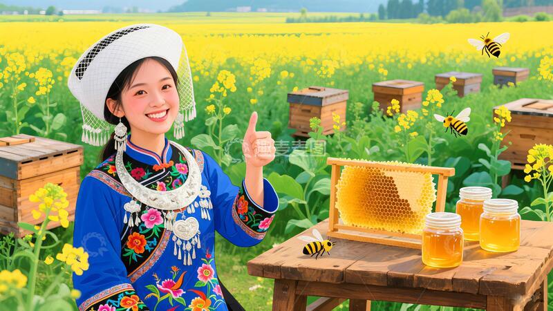 高清大图下载【趣麦麦图】-新疆蜂蜜蜂王浆 2