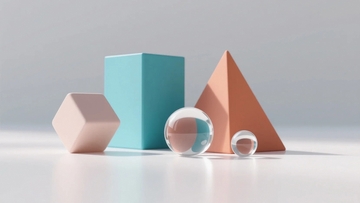 放在台面上的几何静物8