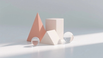 放在台面上的几何静物2