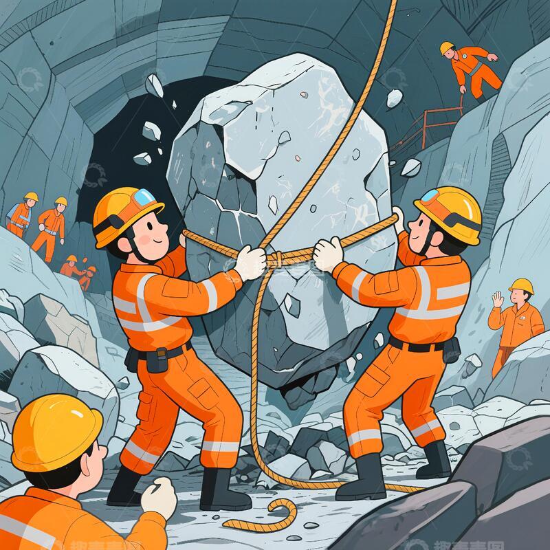 高清大图下载【趣麦麦图】矿山救援漫画16