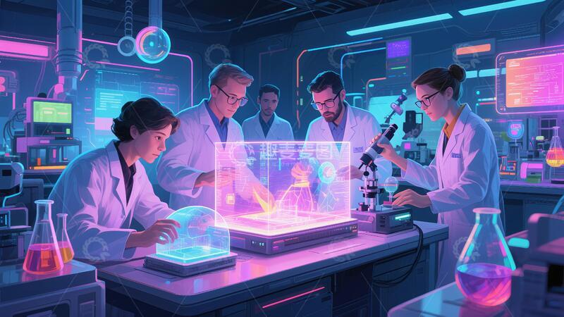 高清大图下载【趣麦麦图】生物工程化学研究