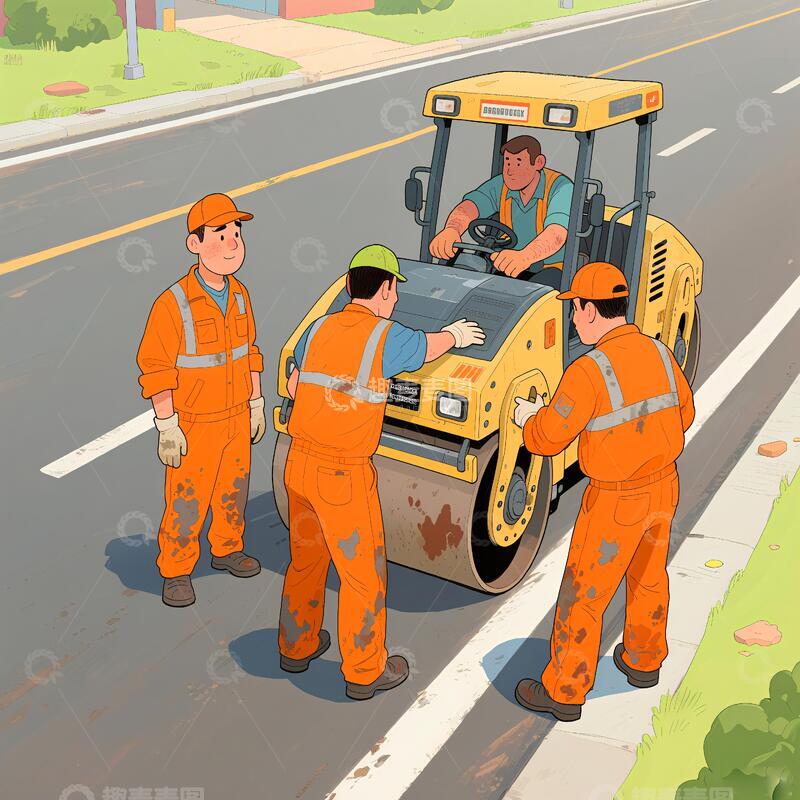 高清大图下载【趣麦麦图】道班漫画养路1