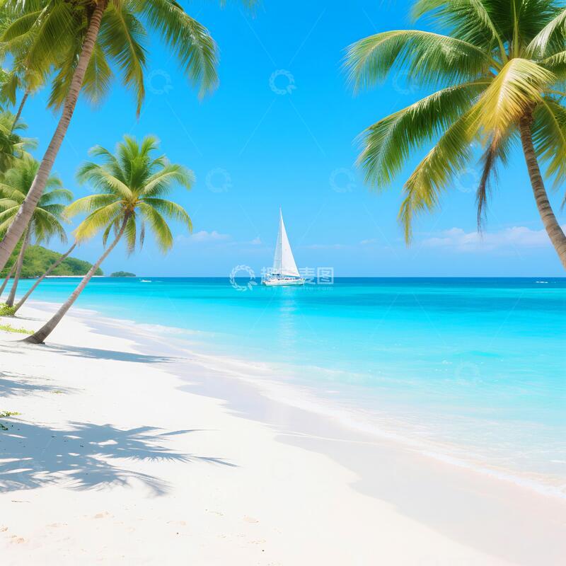 高清大图下载【趣麦麦图】海南岛海滩沙滩